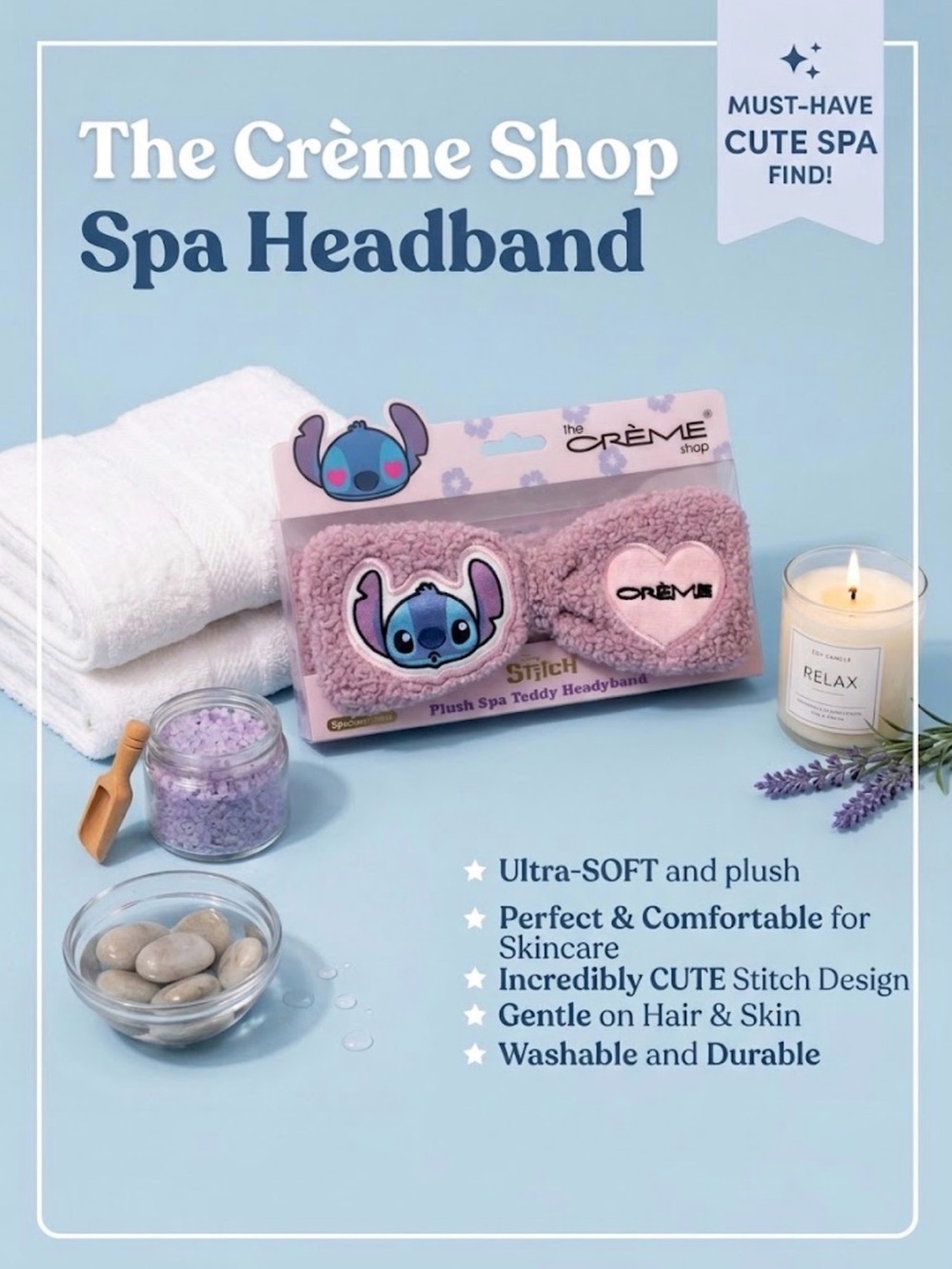The Creme Shop Stitch Spa Headband
